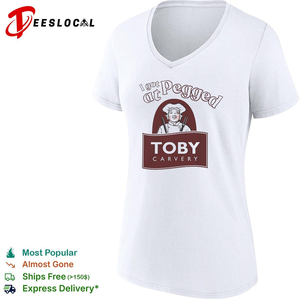 I got pegged at Toby Carvery chef mascot shirt