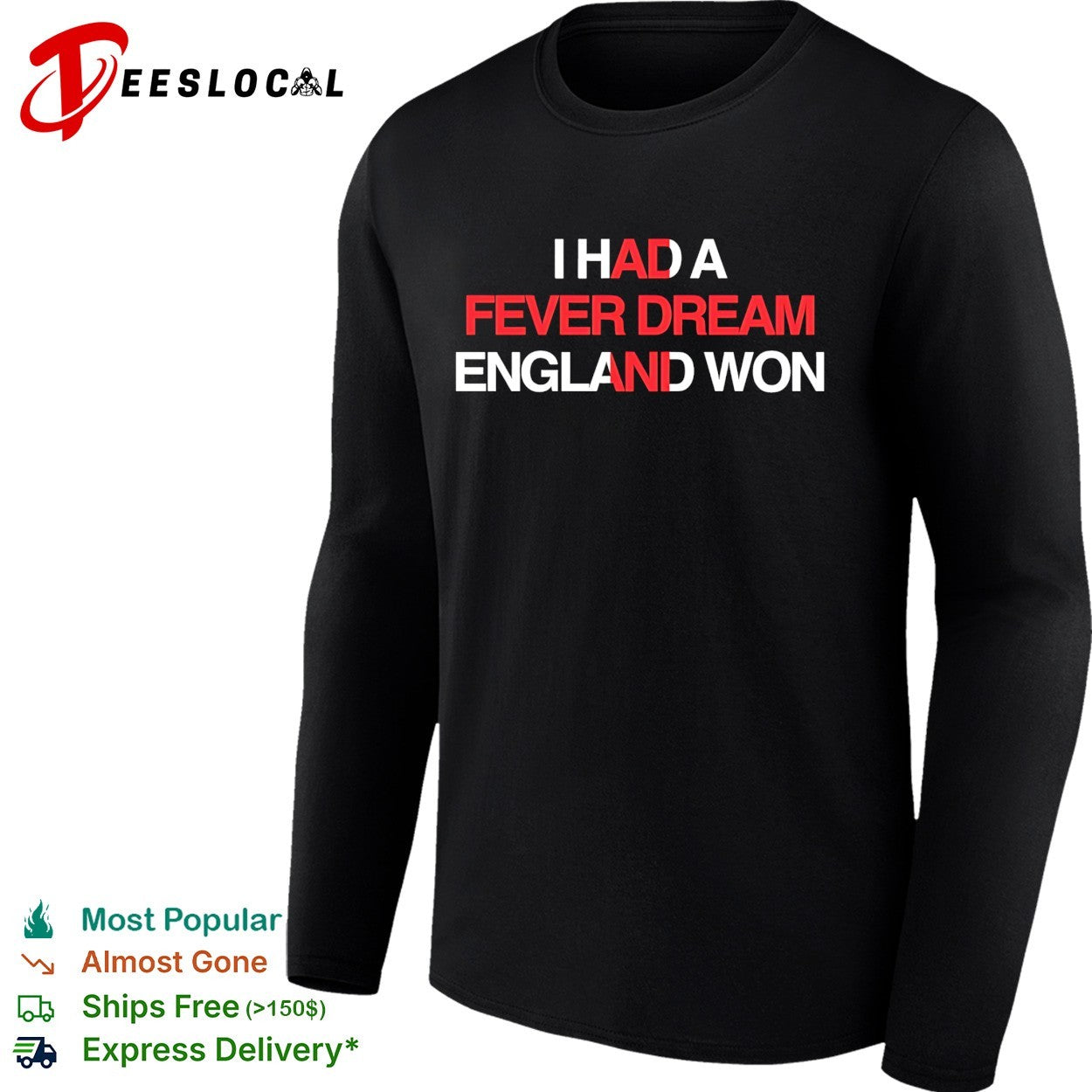 I had a fever dream England won football shirt
