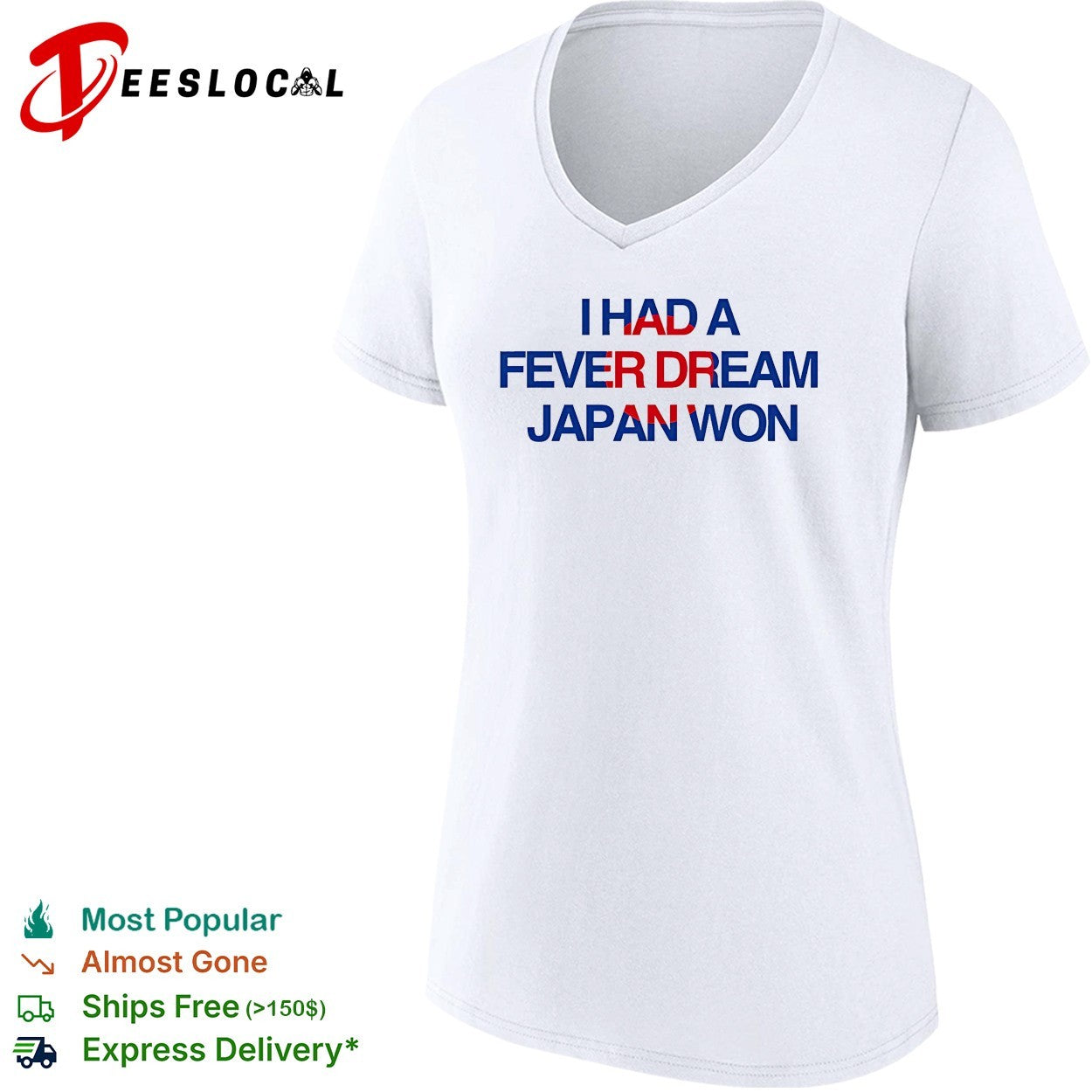 I had a fever dream Japan won football shirt