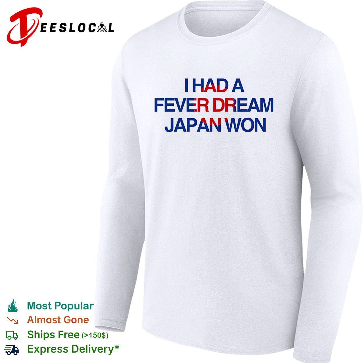 I had a fever dream Japan won football shirt