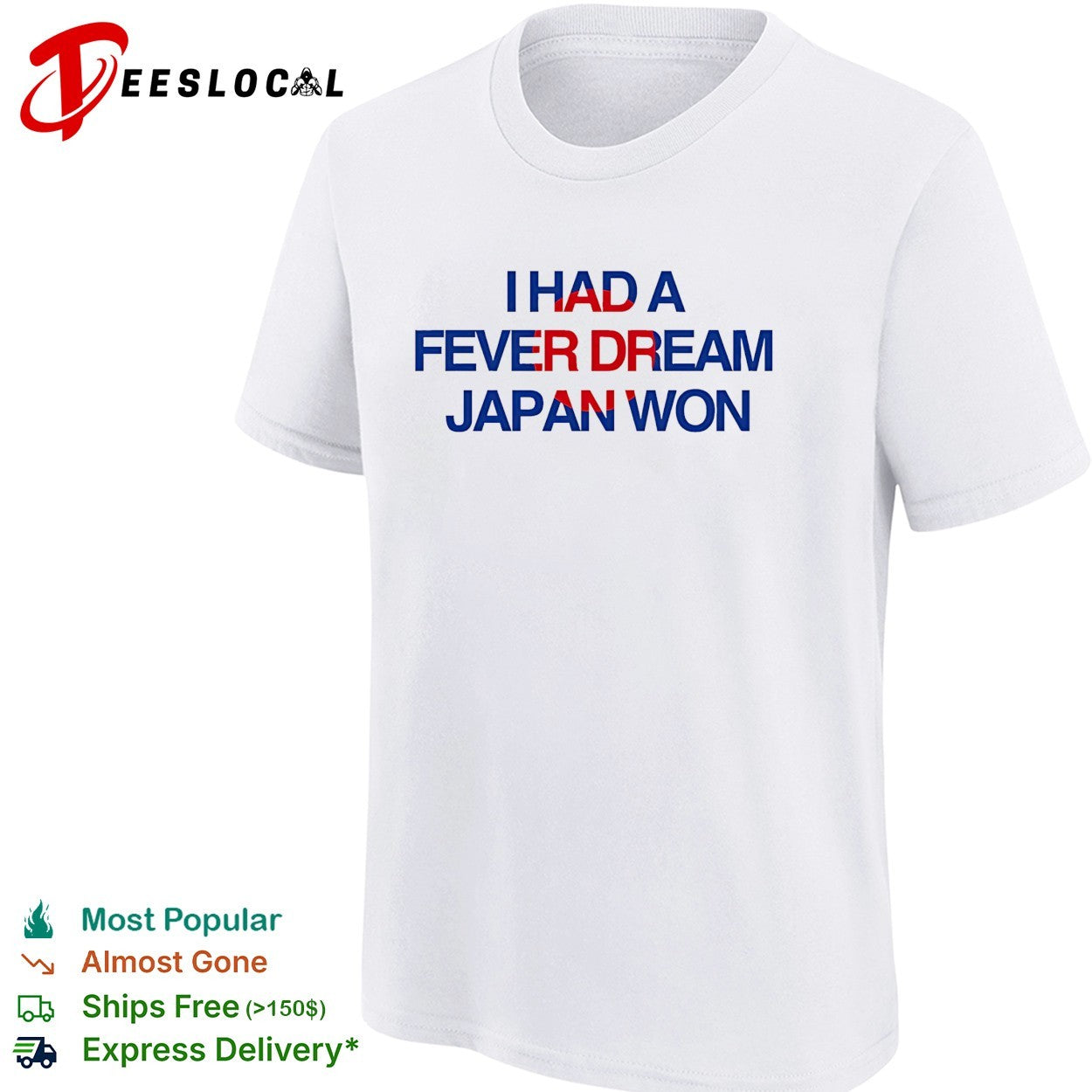 I had a fever dream Japan won football shirt