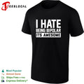 I hate being bipolar it’s awesome mental health humor shirt