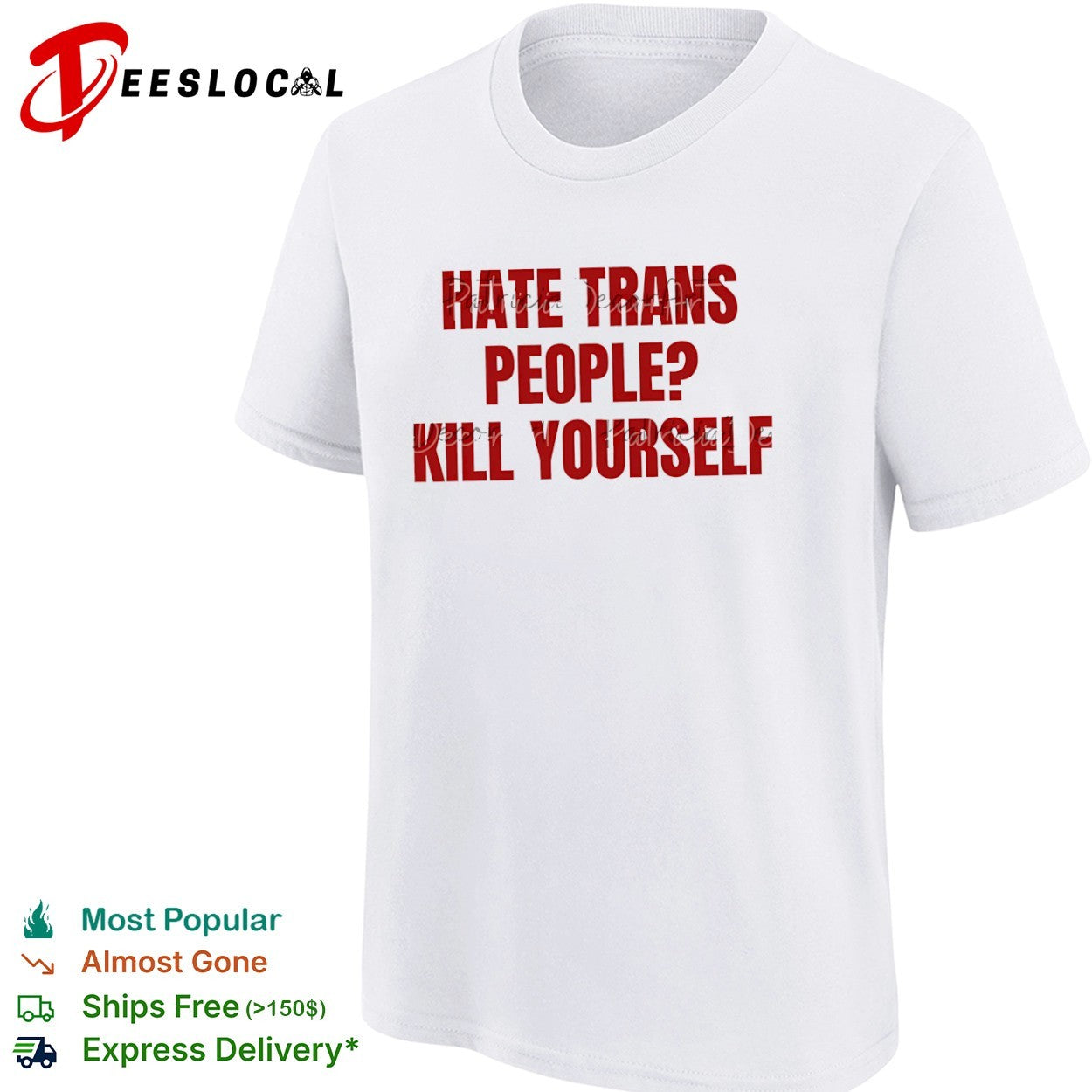 I hate trans people kill yourself shirt