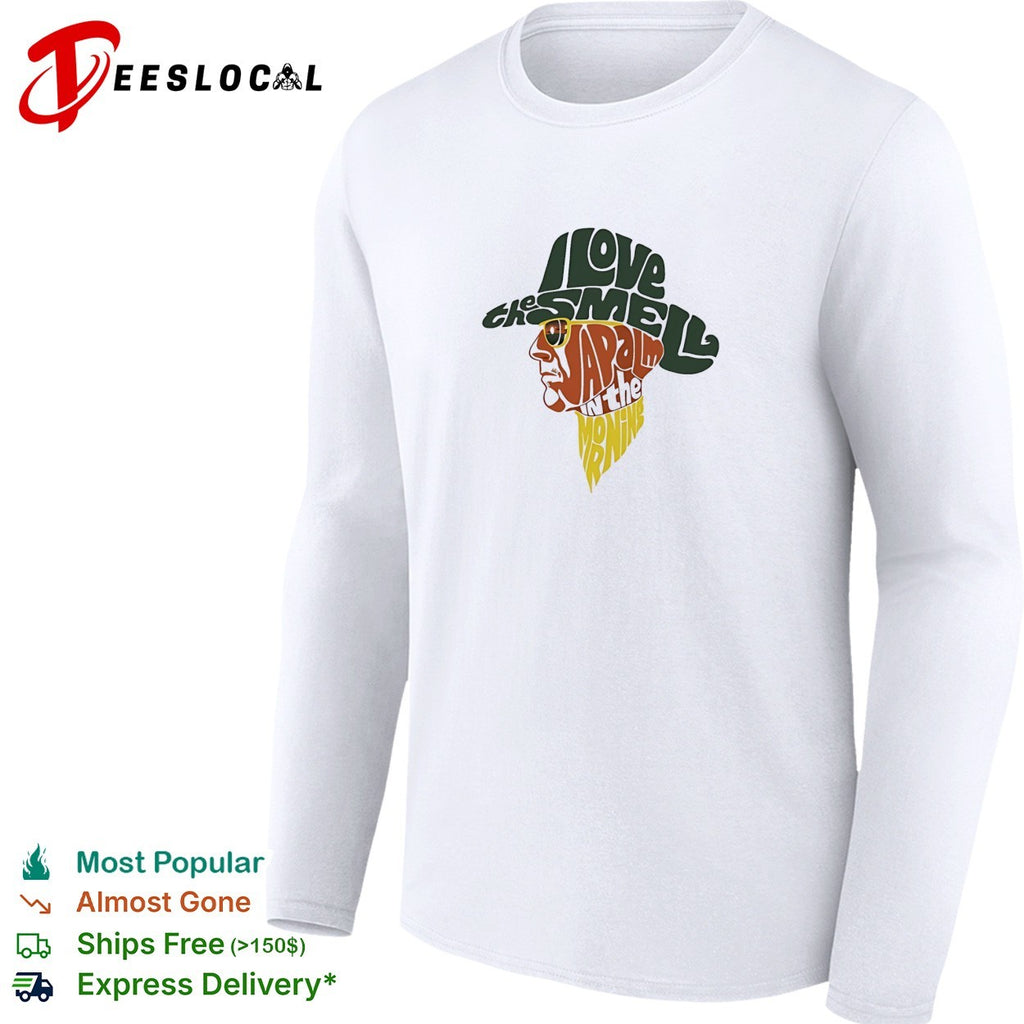 I love the Smell Napalm in the morning cowboy head shape shirt