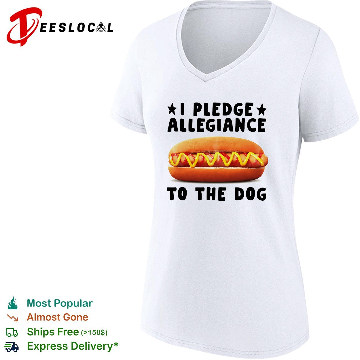 I pledge allegiance to the dog hot dog shirt