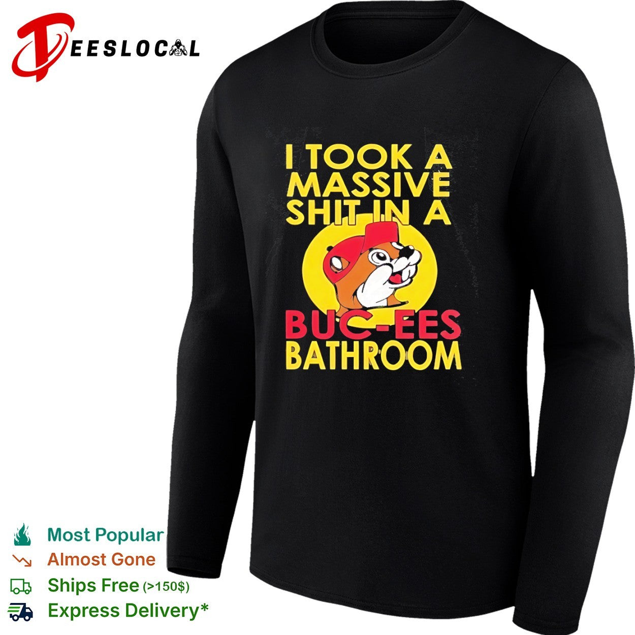I took a massive shit in a Buc-ees bathroom beaver shirt