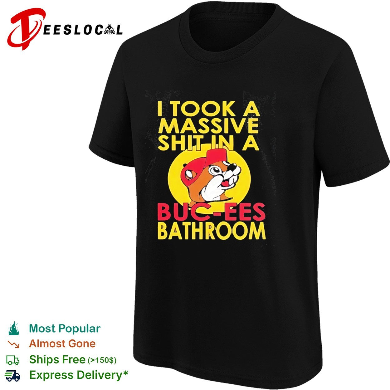 I took a massive shit in a Buc-ees bathroom beaver shirt