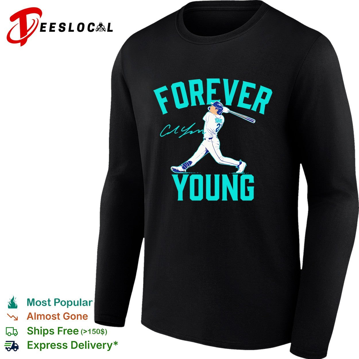 Ichiro Seattle Mariners forever young batter shirt