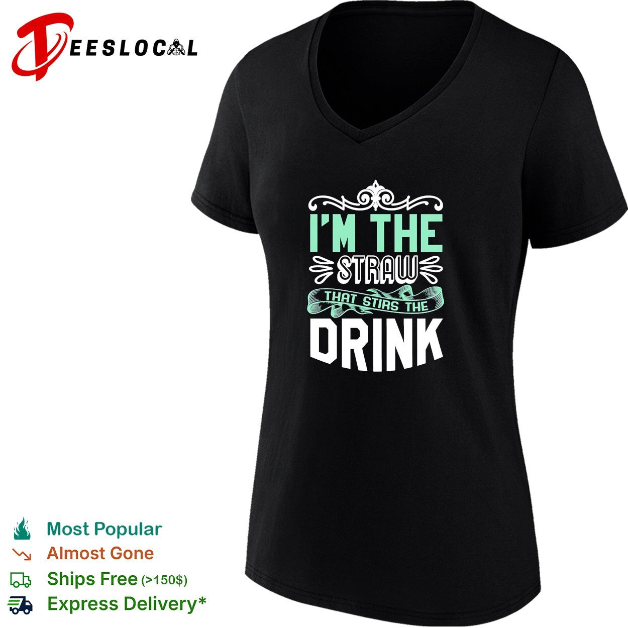 I’m The Straw That Stirs The Drink Slogan retro shirt