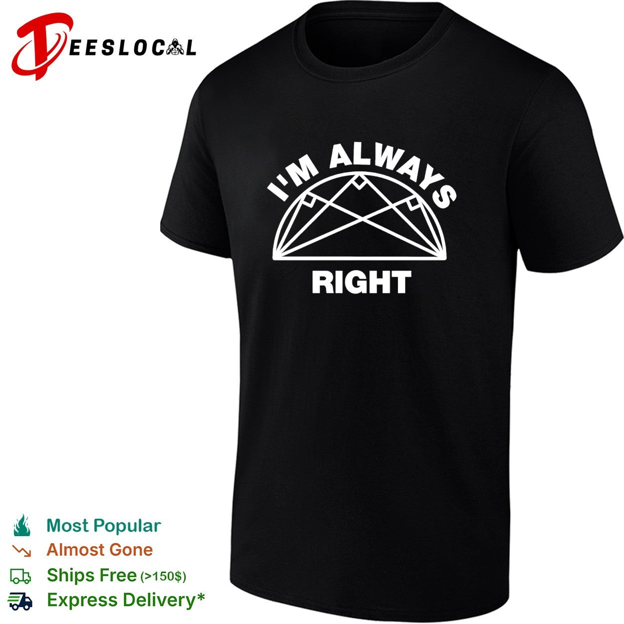 I’m always right taco geometry shirt