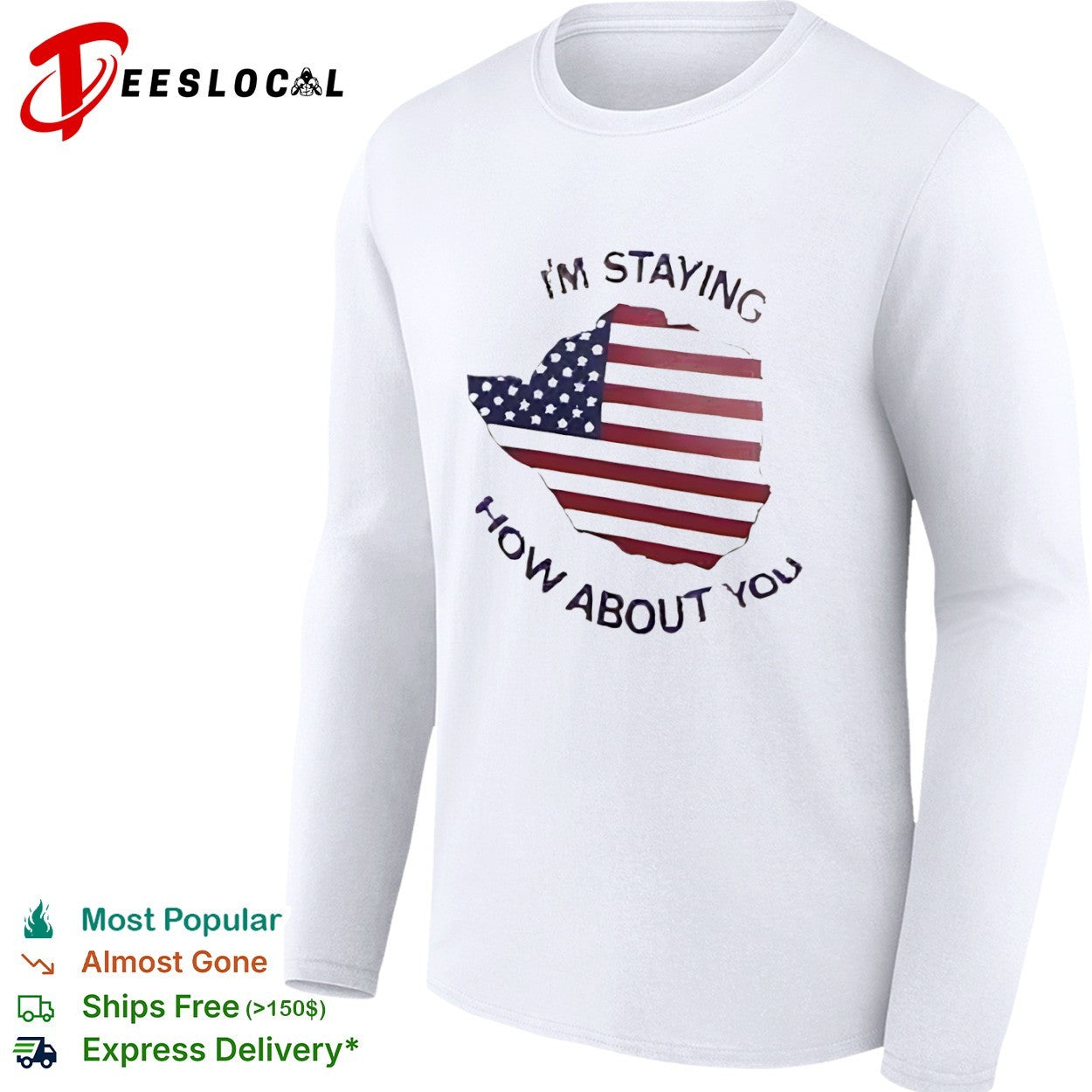I’m staying how about you Zimbabwe map American flag shirt