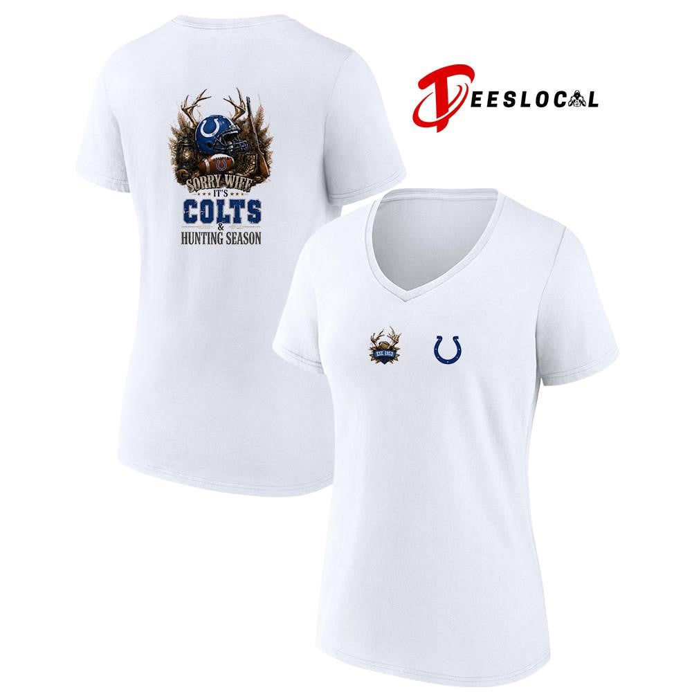 Indianapolis Colts sorry wife it’s hunting season deer shirt