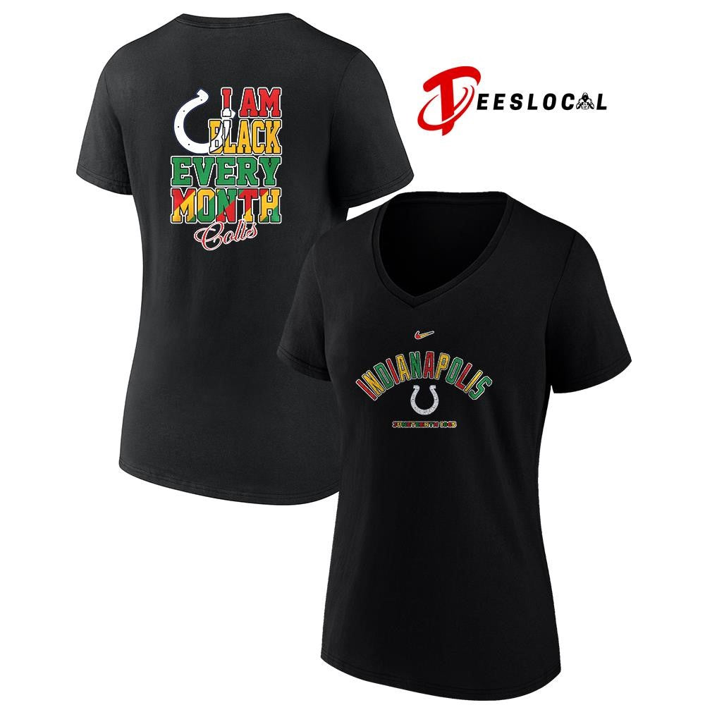 Indianapolis Colts x Juneteeth 1865 I am black every month shirt