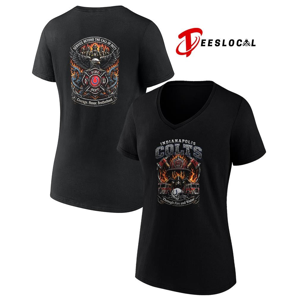 Indianapolis Colts x through fire and water service beyond the call of duty shirt
