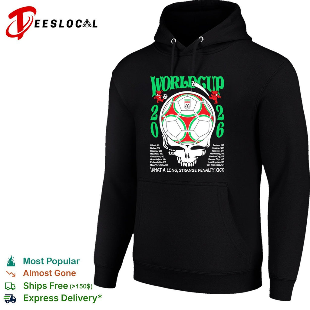 Iran World Cup 2026 Grateful Dead steal your face what a long strange penalty kick shirt