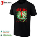 Iron Lung Falling figure within the green eye shirt