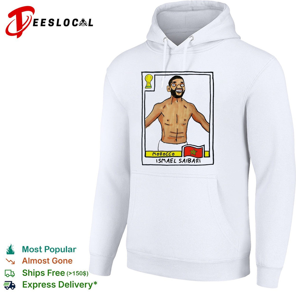 Ismael Saibari Morocco soccer player caricature collectible card shirt