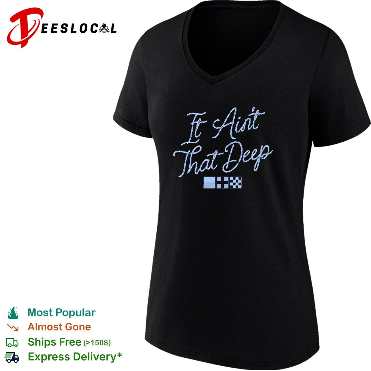 It ain’t that deep rope font with nautical flags shirt