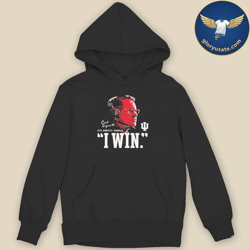 Iu Football Curt Cignetti I Win Black Shirt