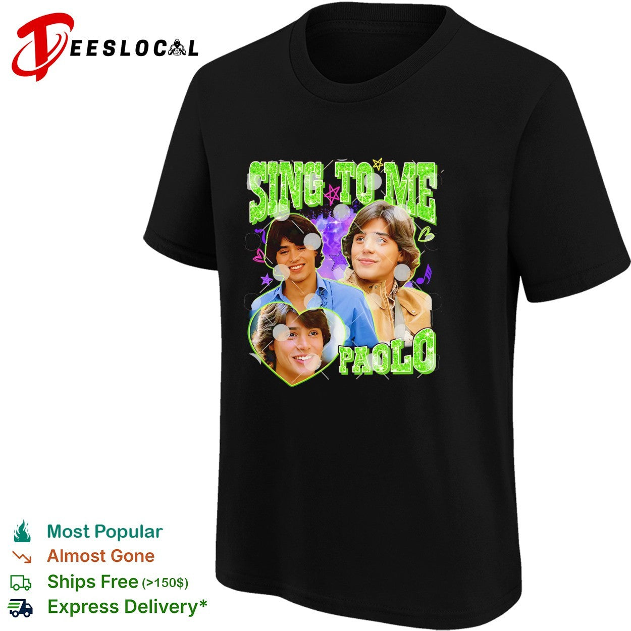 Izzie McGuire Sing To Me Paolo graphic shirt