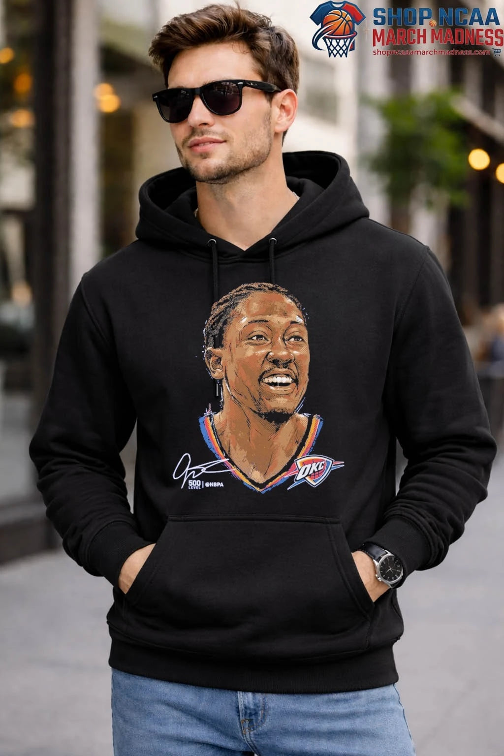 Jalen Williams Oklahoma City Thunder Portrait Signature T-Shirt