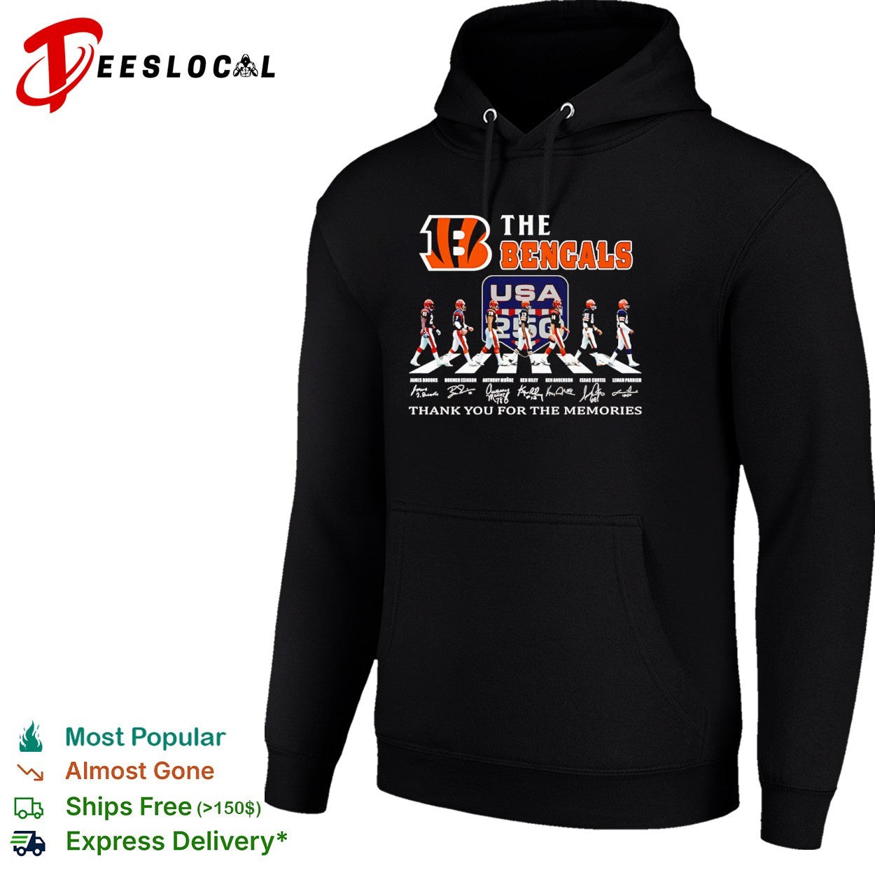 James Brooks Boomer Esiason Anthony Munoz Ken Riley Ken Anderson Isaac Curtis shirt