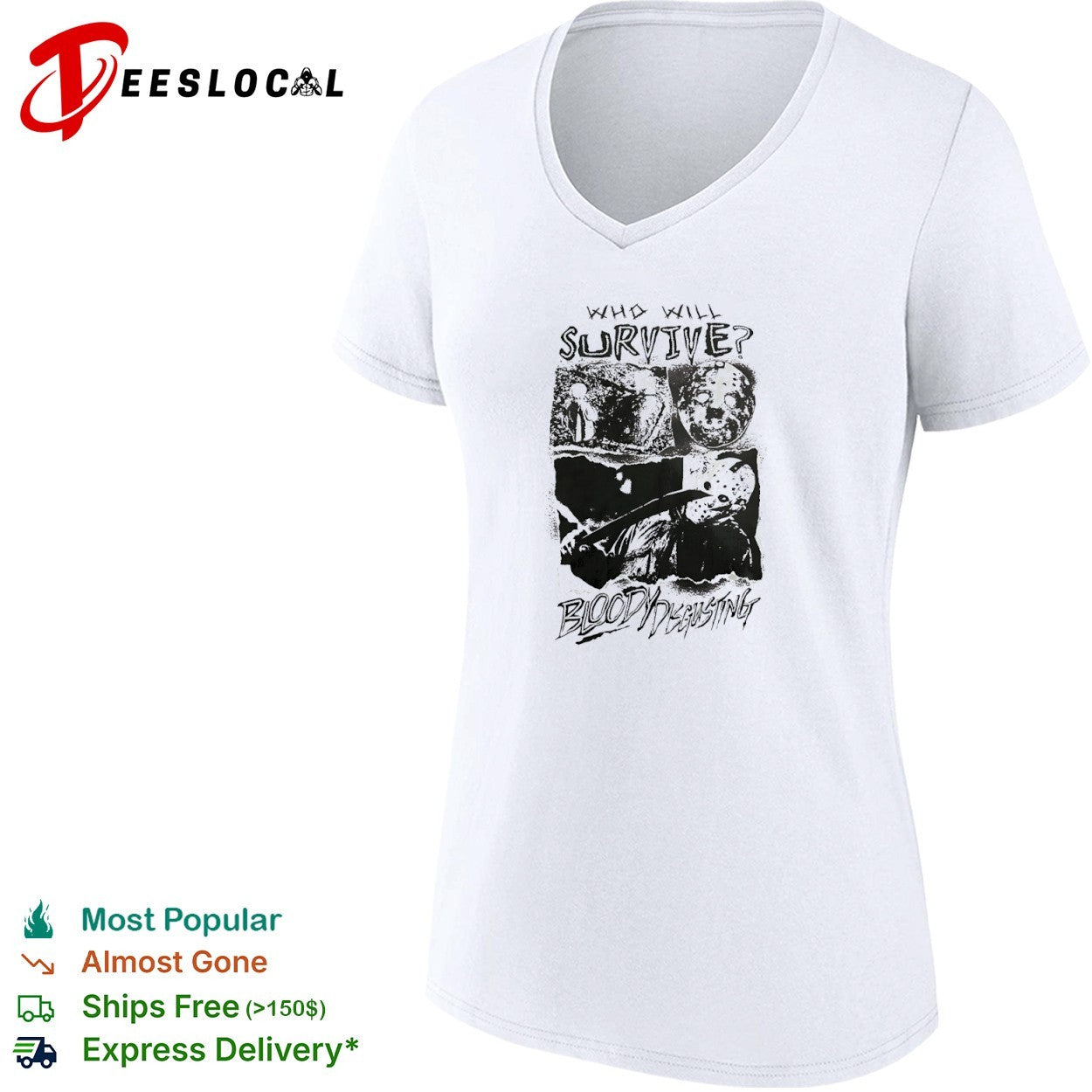 Jason Voorhees Friday the 13th Who Will Survive Bloody Disgusting shirt
