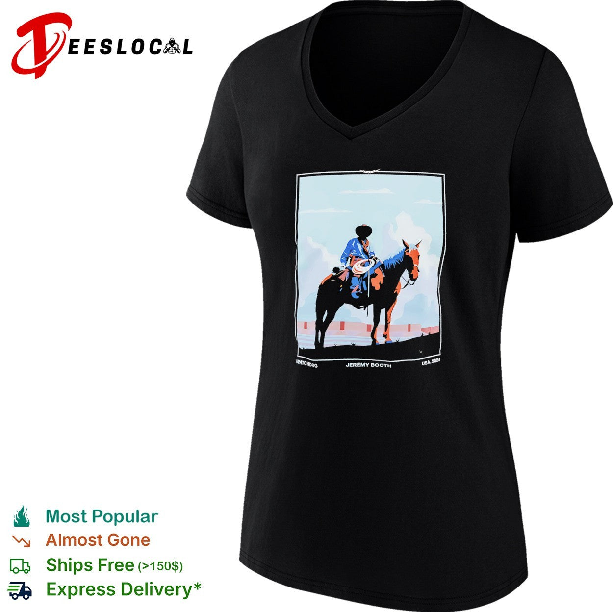 Jeremy Booth watchdog USA 2024 cowboy shirt