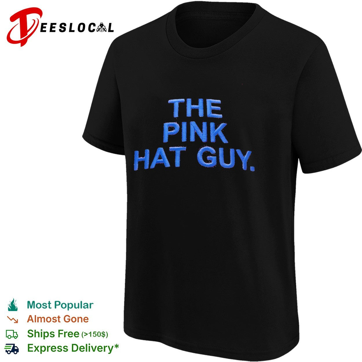Jim Anixter wearing Chicago Cubs The Pink Hat Guy shirt