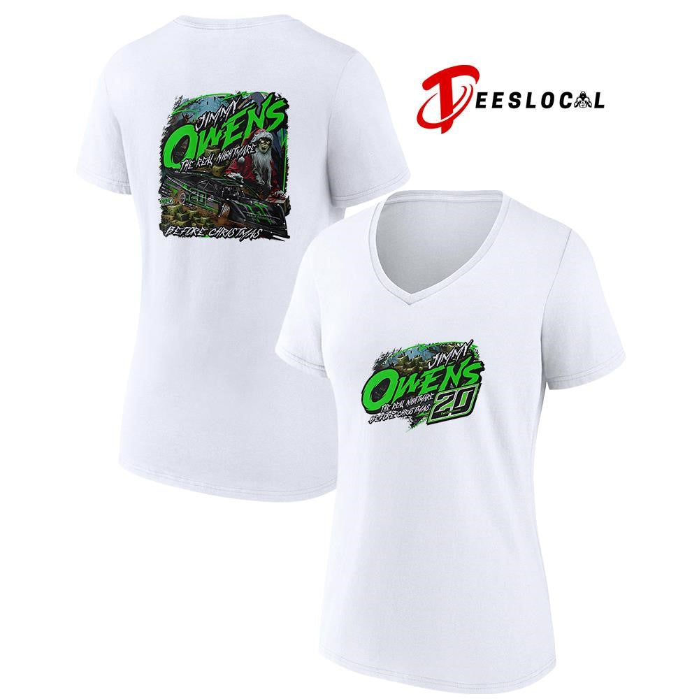 Jimmy Owens the real nightmare before Christmas car racing shirt
