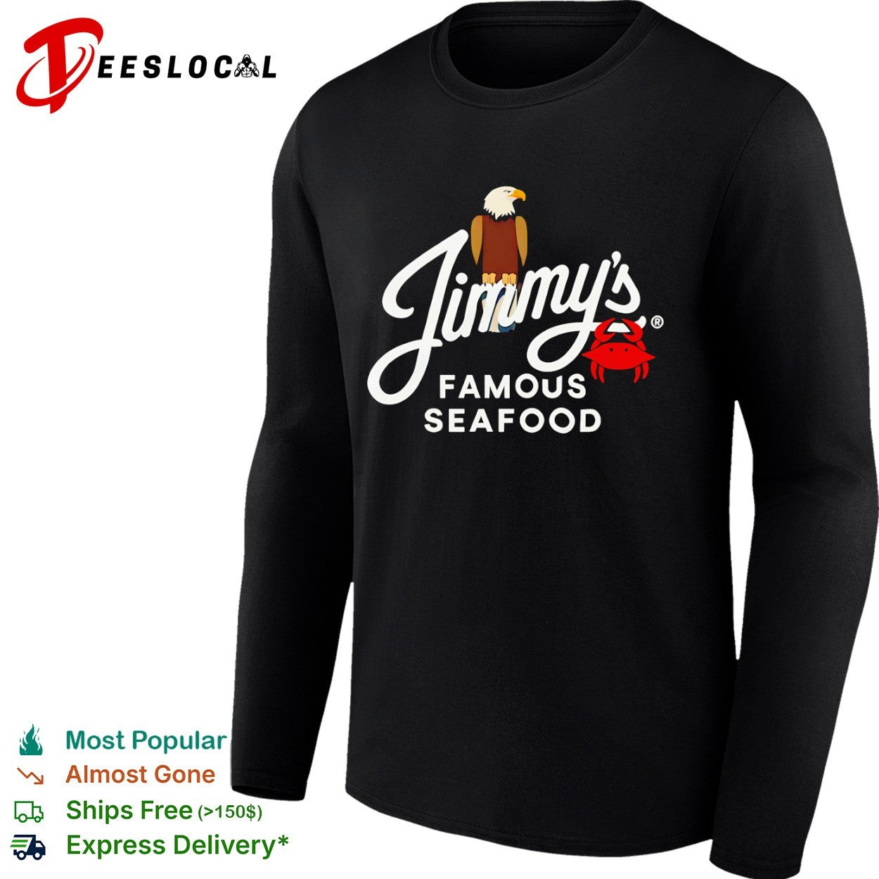 Jimmy’s Famous Seafood eagle shirt