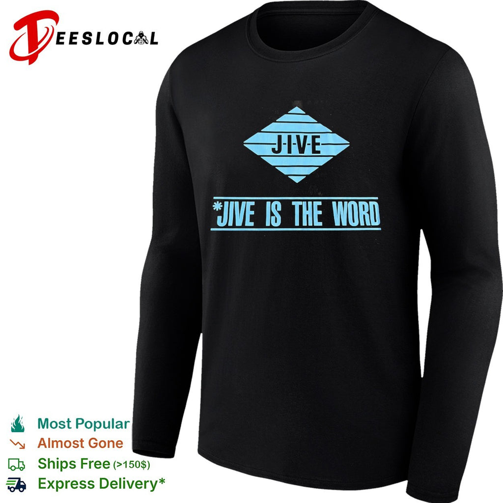 Jive is the word diamond shape emblem music shirt