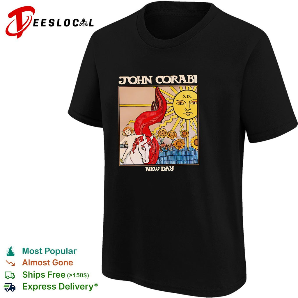 John Corabi New Day sun XIX child riding horse shirt