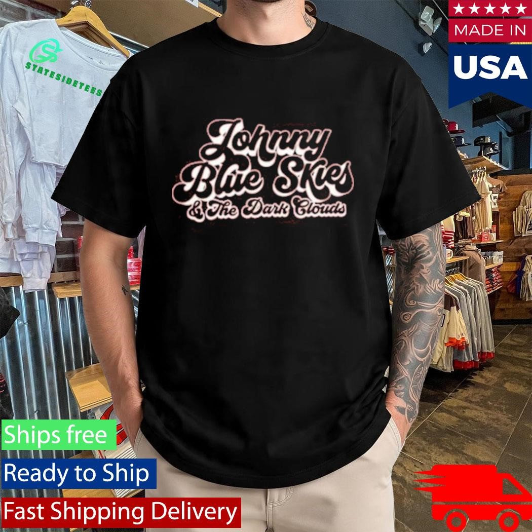 Johnny Blue Skies &amp; The Dark Clouds Logo Maroon Shirt