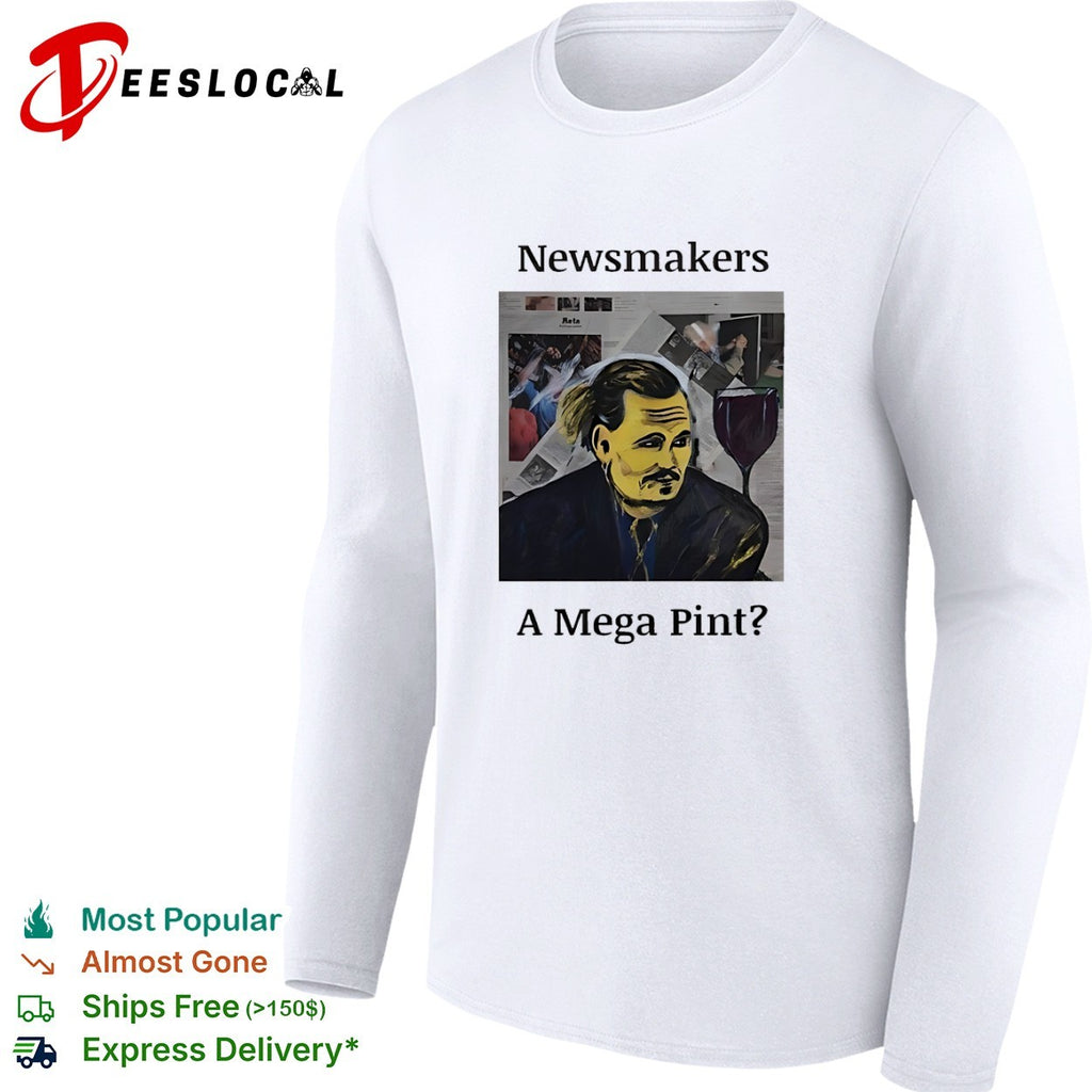 Johnny Depp Newsmakers a Mega Pint shirt
