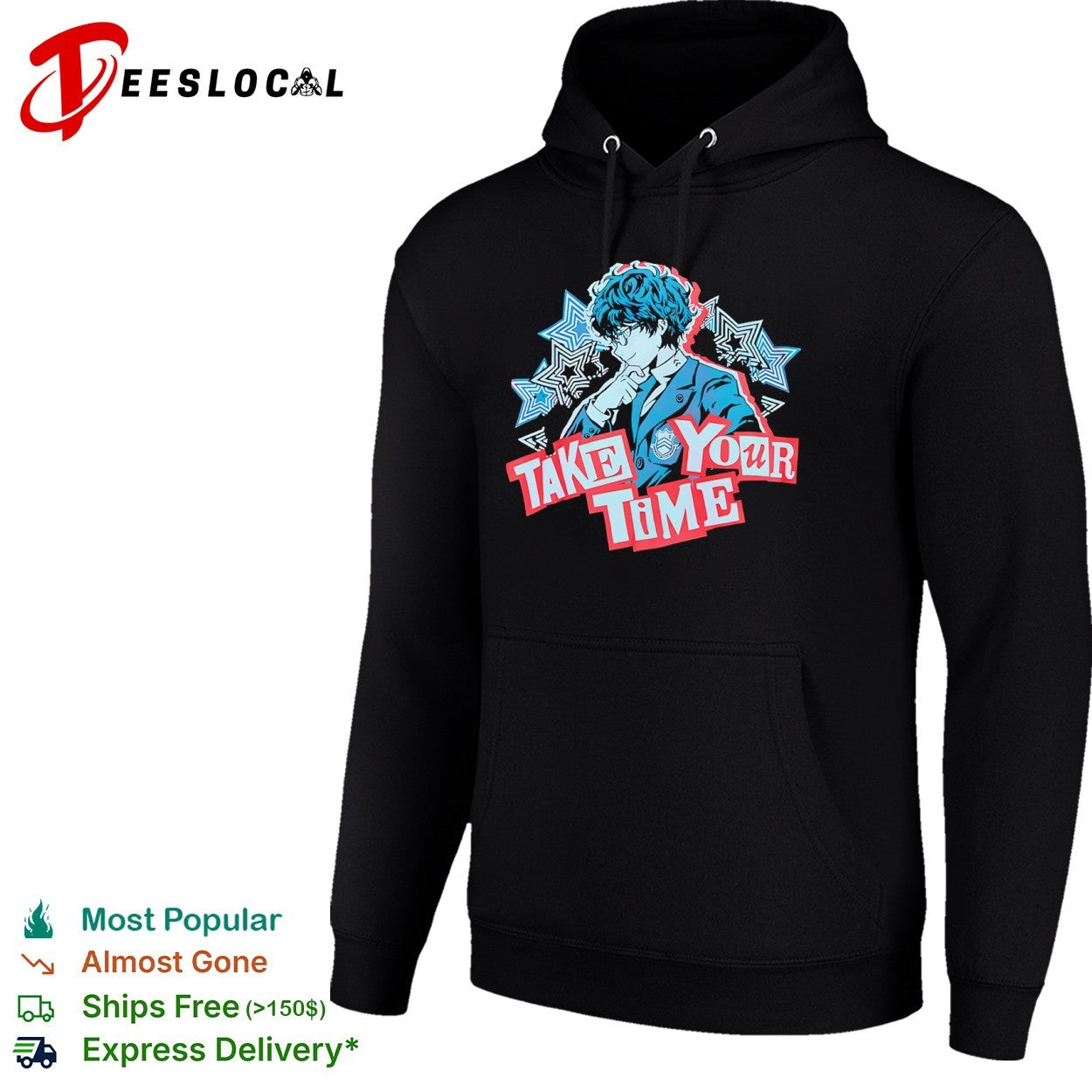 Joker Persona 5 take your time stars shirt