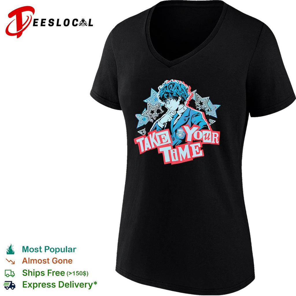 Joker Persona 5 take your time stars shirt