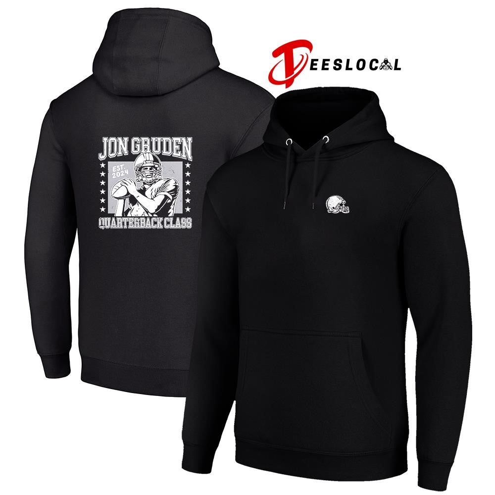 Jon Gruden quaterback class est 2024 helmet graphic shirt