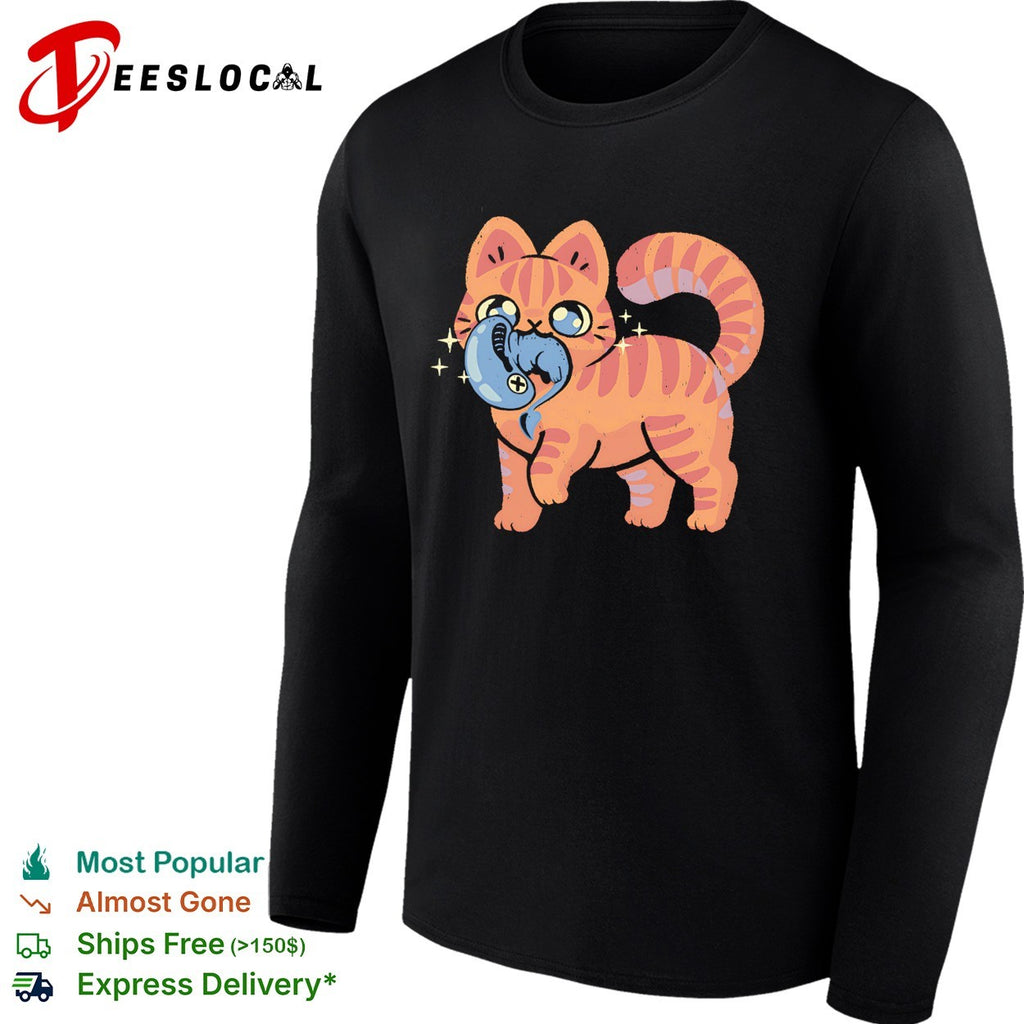 Jonesy the cat with a xenomorph cute alien cat shirt