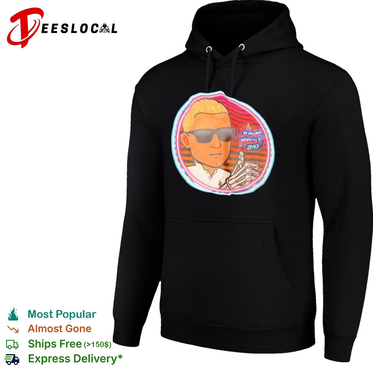 Josh West 247 Robot head shirt