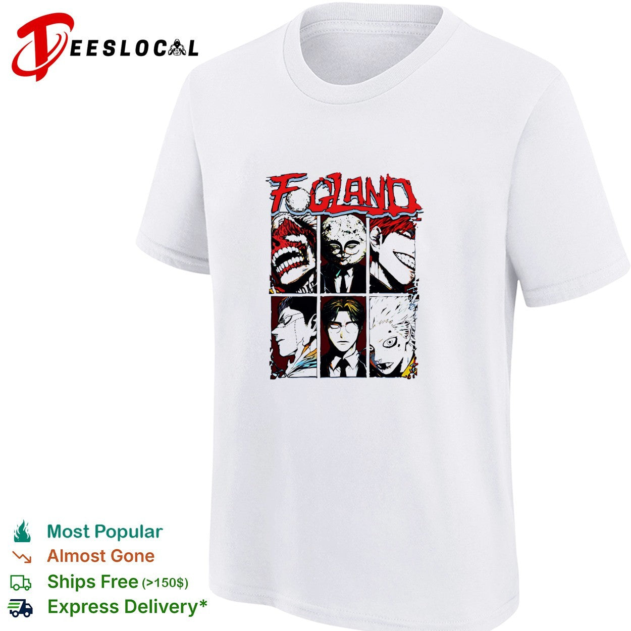 Jujutsu Kaisen F GLAND villain characters Sukuna Geto Mahito shirt