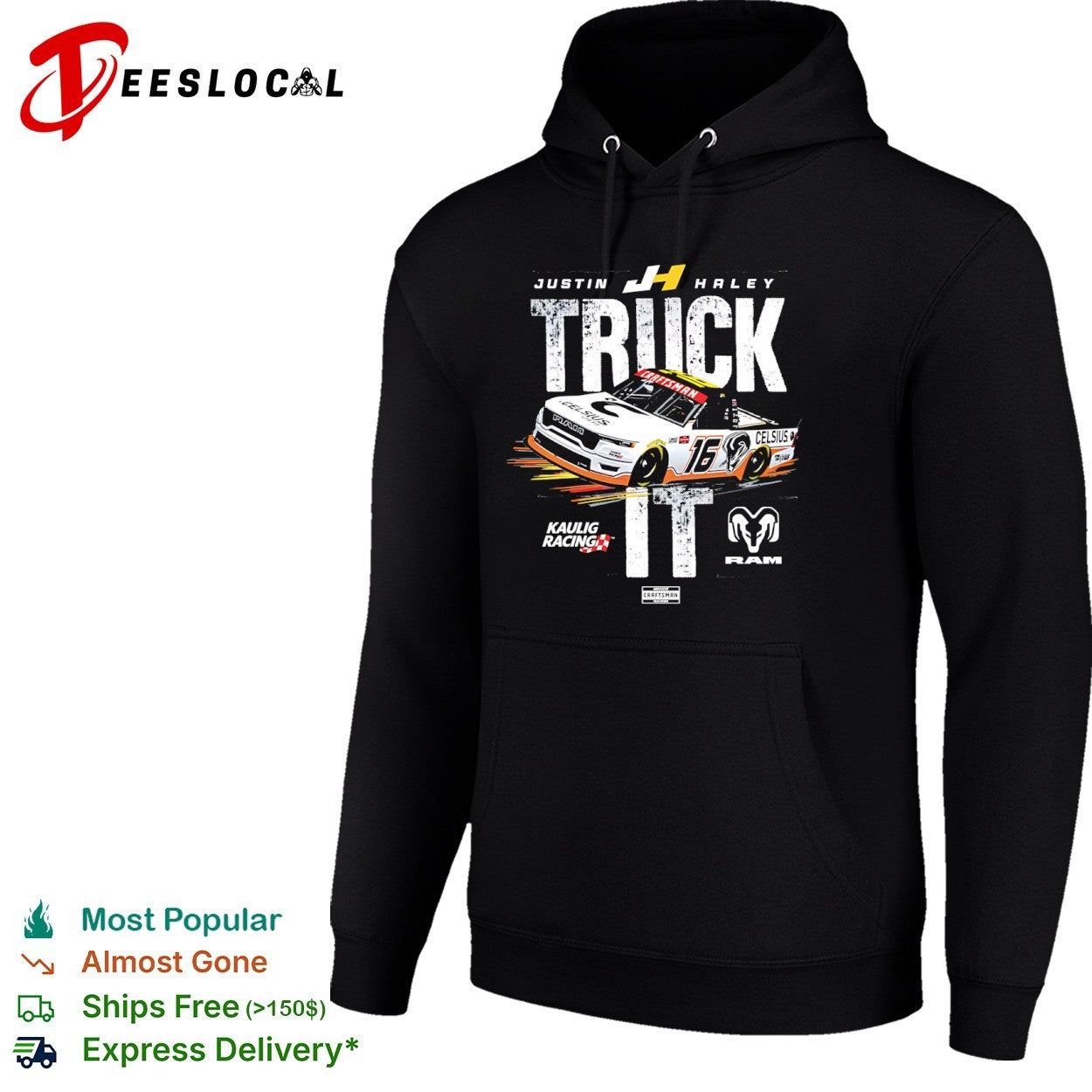 Justin Haley Kaulig Racing RAM truck it racecar shirt