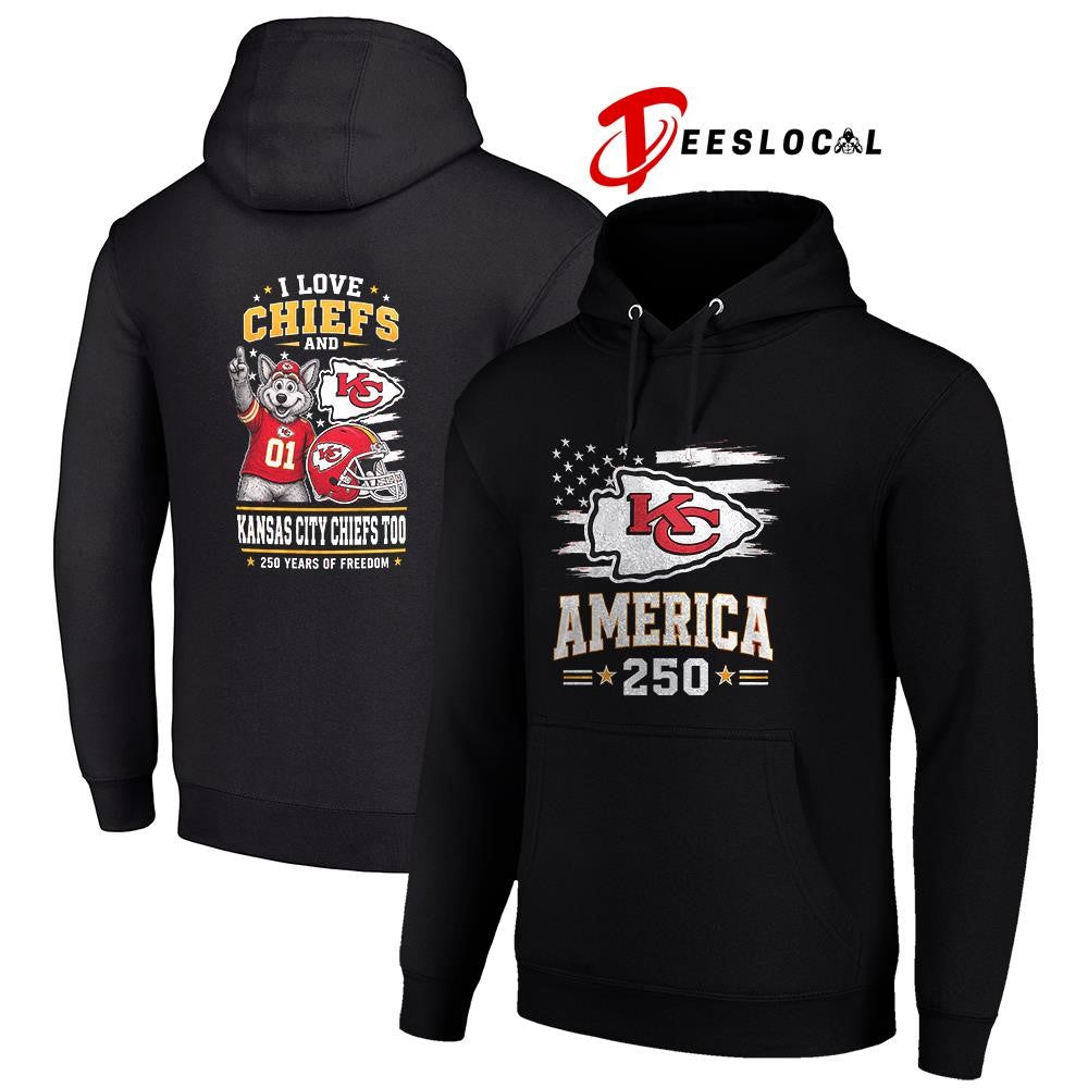 Kansas City Chiefs 250 years of freedom mascot shirt