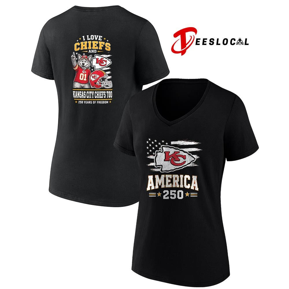 Kansas City Chiefs 250 years of freedom mascot shirt