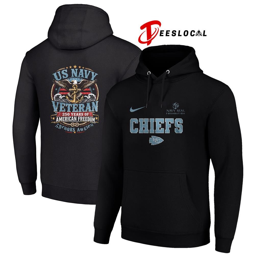 Kansas City Chiefs US Navy seal foundation 250 years of American freedom anchors aweigh shirt