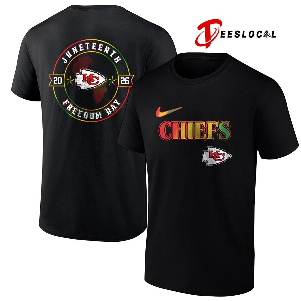 Kansas City Chiefs x Juneteenth Strong freedom day logo shirt