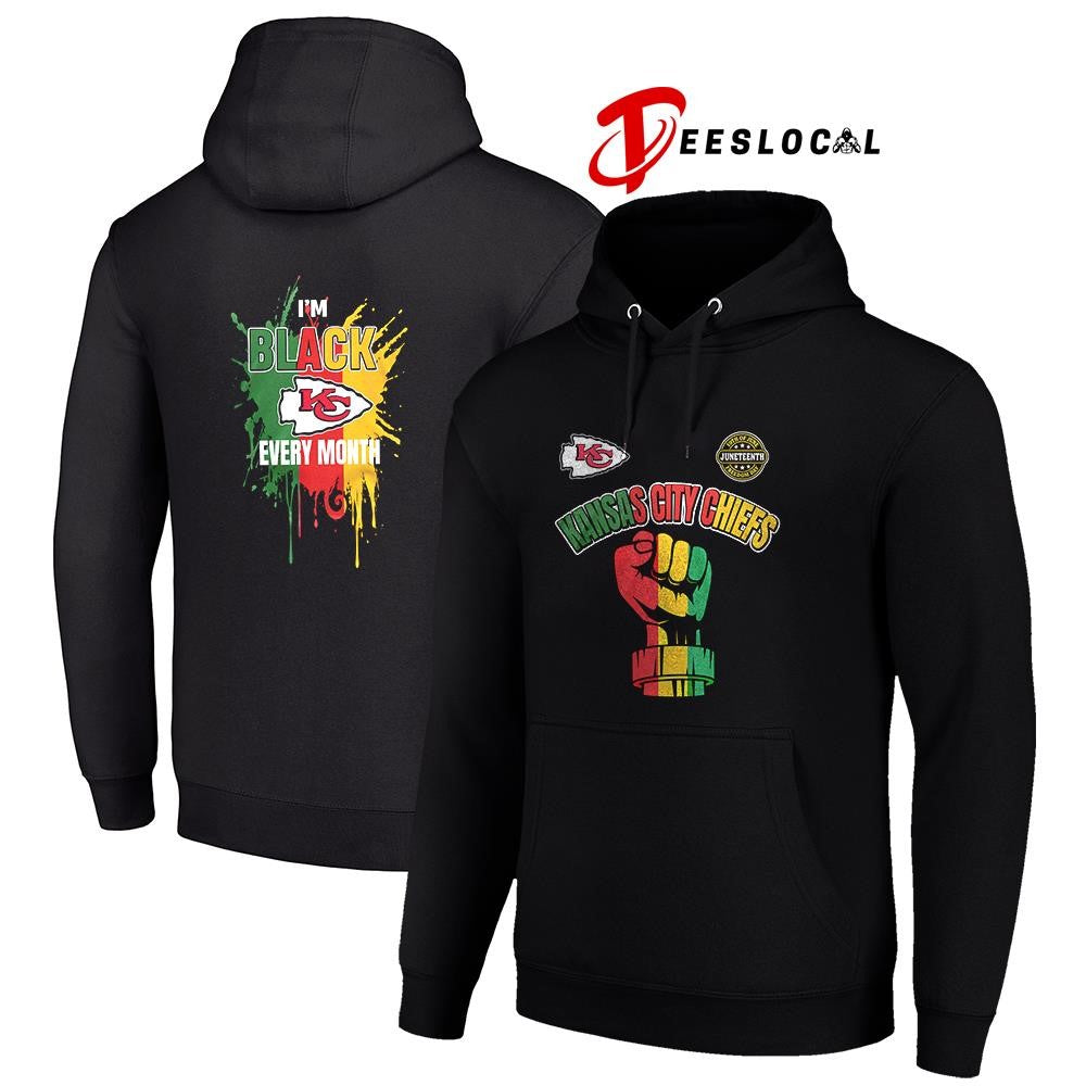 Kansas City Chiefs x Juneteeth freedom I’m black every month icon shirt