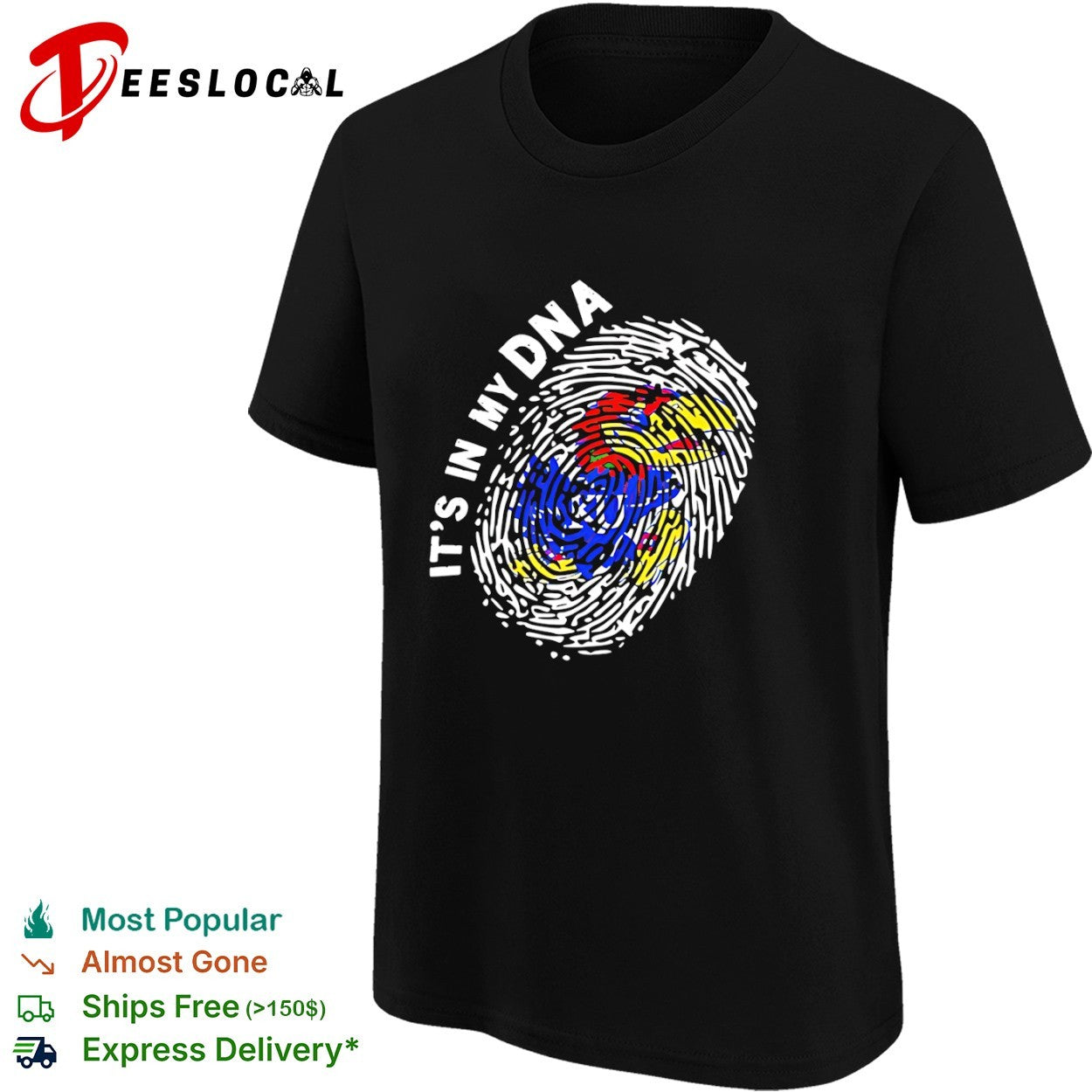 Kansas Jayhawks It is in My DNA Fingerprint Logo shirt