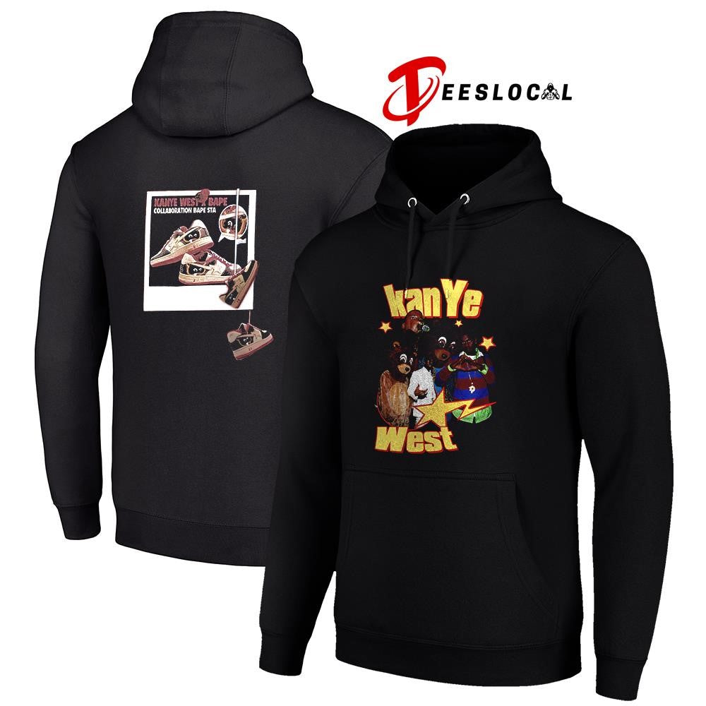 Kanye West x Bape collaboration college dropout graphic shirt