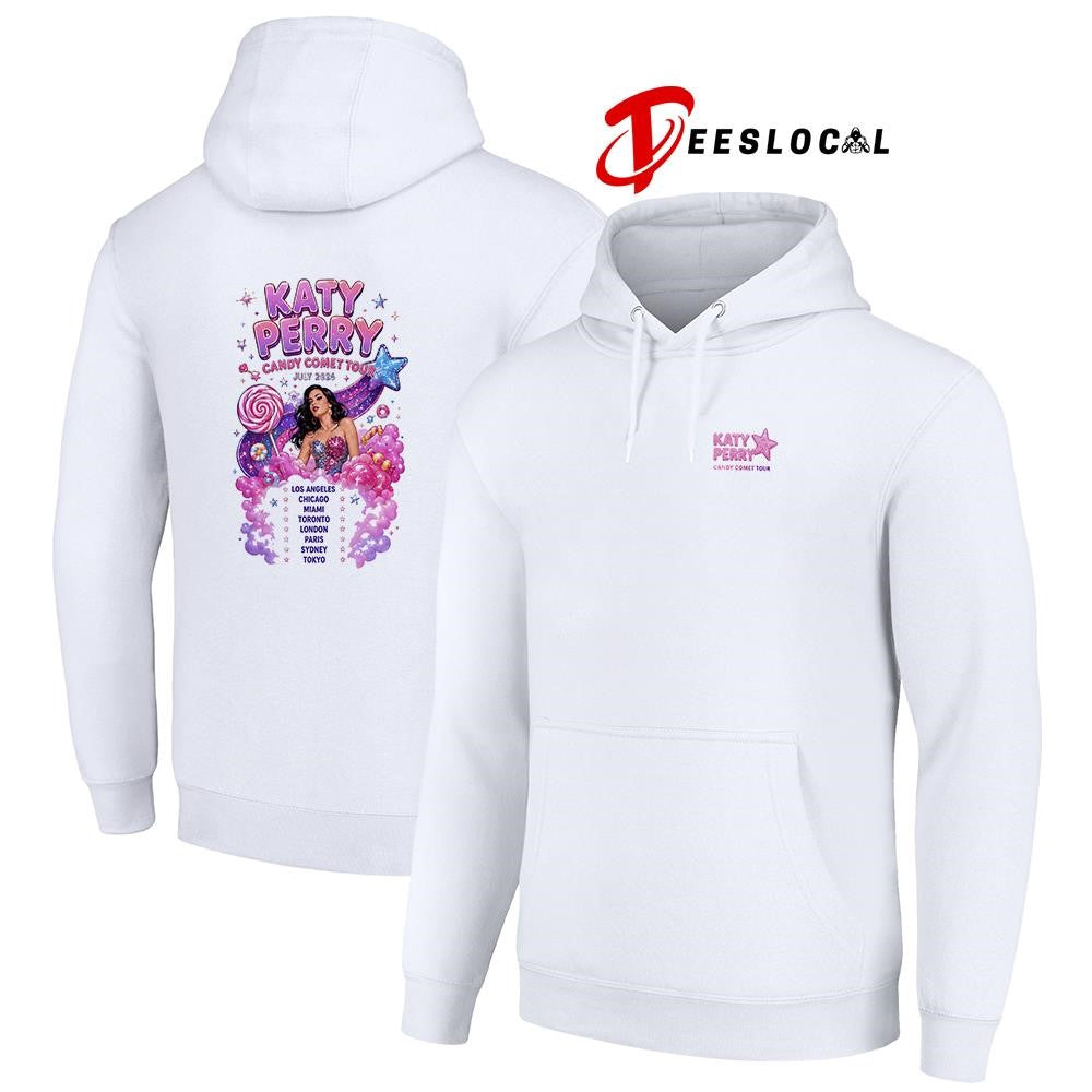 Katy Perry Candy Comet tour tour cities graphic shirt